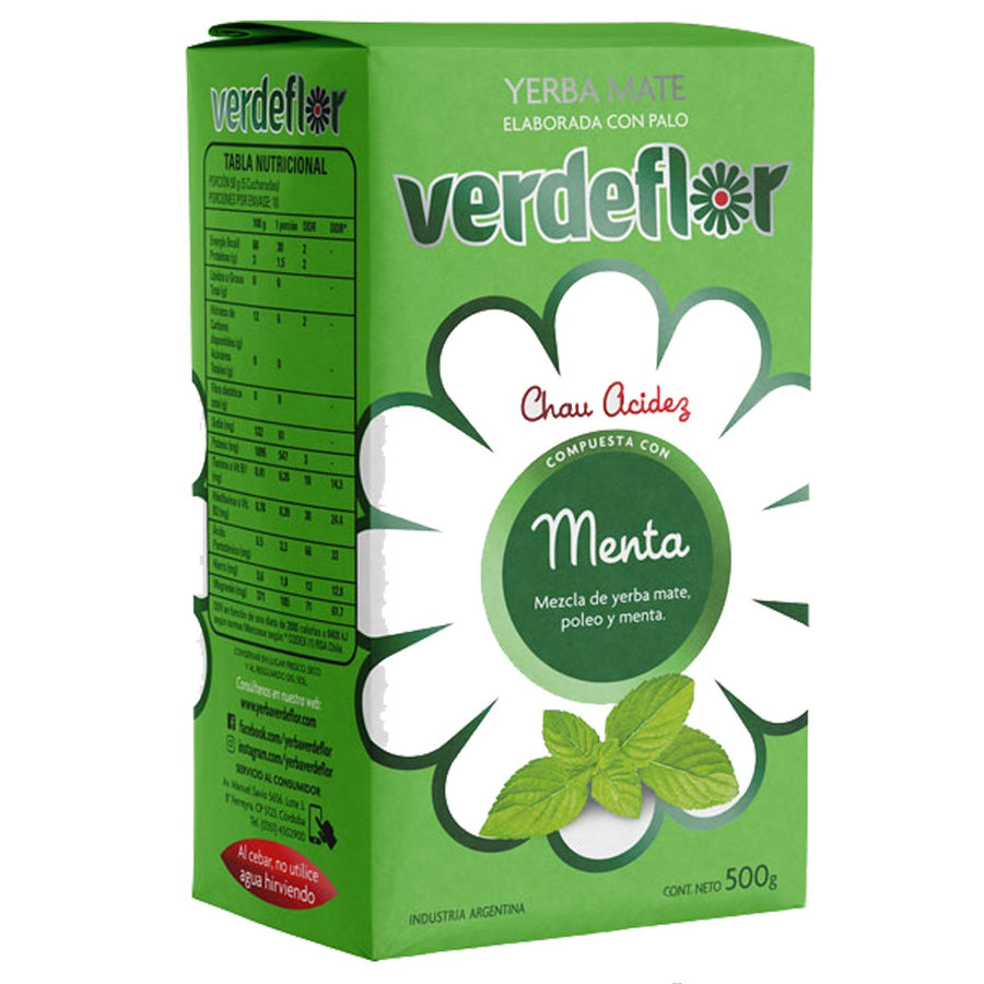 YERBA MATE VERDEFLOR MENTA 500 GRS